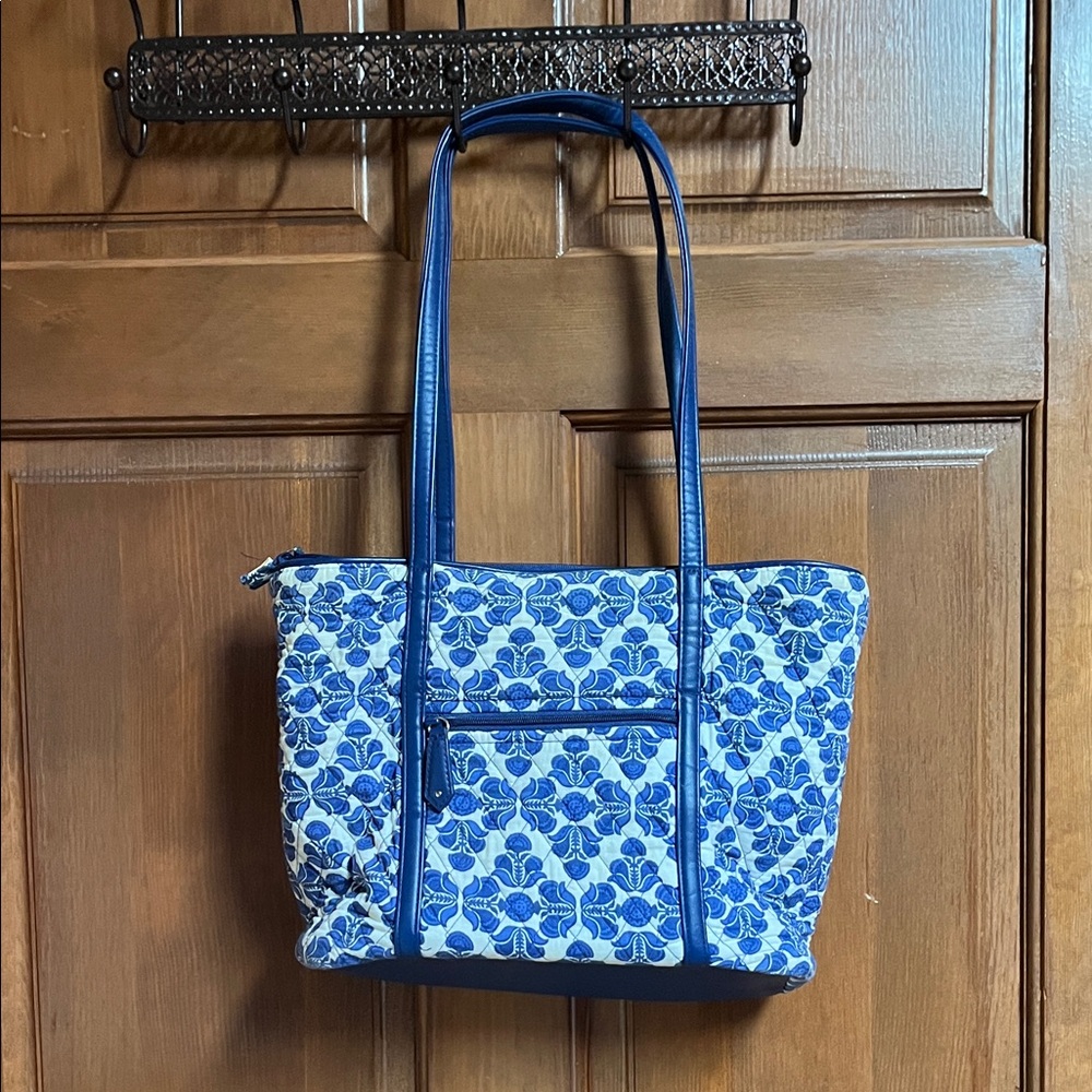 Vera Bradley Blue and White Floral Tote